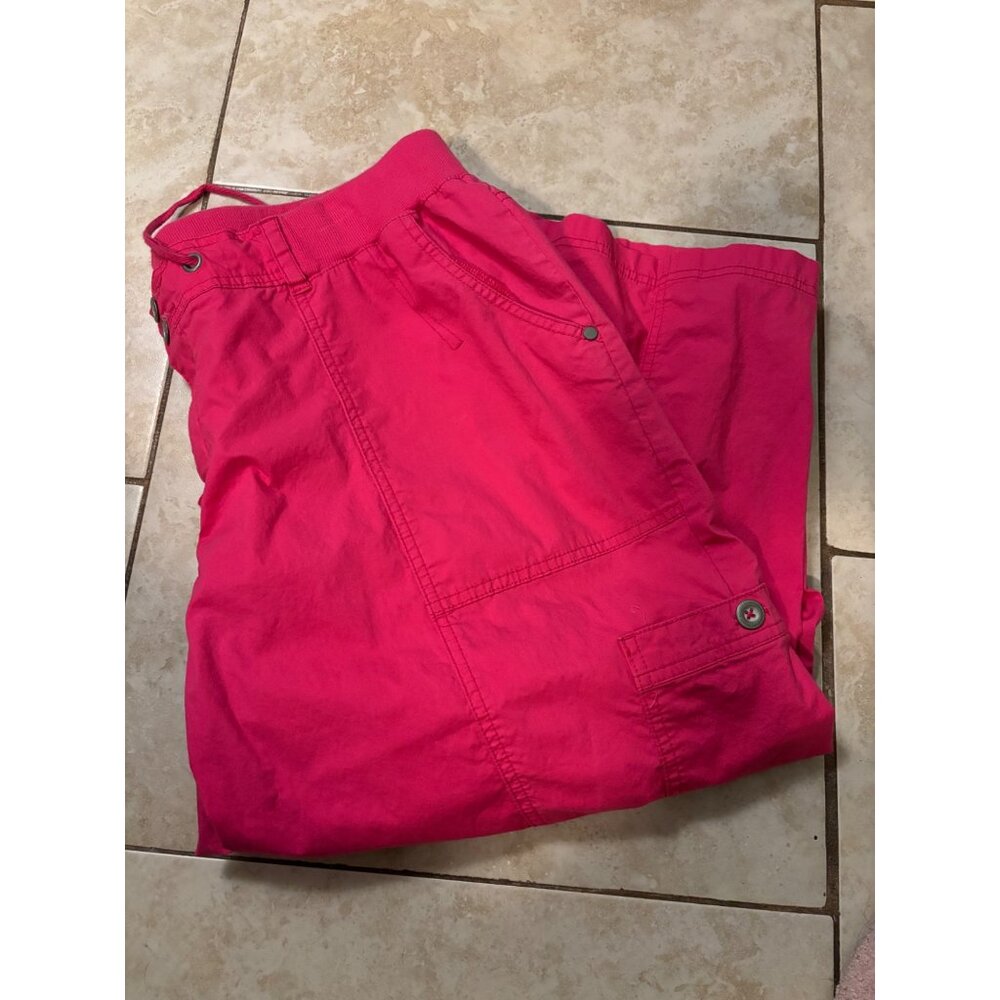 Lane Bryant - Bright Pink 3/4 length Cargo pants - USED - Size 20